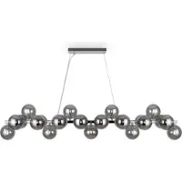 Maytoni Lampada a sospensione Lifestyle Dallas, cromata con sfere di vetro, 25 luci, G9, 28 W