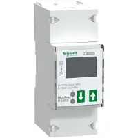 Schneider Electric Contatore di energia iEM2455, monofase 230 V, 100 A, MID, Modbus RTU, 2 impulsi S0, classe di precisione 1 A9MEM2455