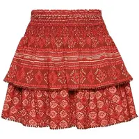 Superdry per donna. W7210264A Minigonna a strati con logo vintage rosso (XL), Casual, Viscosa