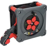 Brennenstuhl Avvolgicavo professionale da cantiere con Powerblock KC 3210 5 IP44, 33+5m H07BQ-F3G2.5