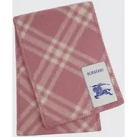 Burberry Sciarpa in pura lana con motivo check classico