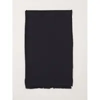 Emporio Armani Sciarpa in maglia di pura lana con bordi a costine