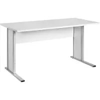 Dripio Scrivania Manni, color grigio chiaro, dimensioni 140 x 65 x 72,2 cm
