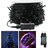 VA-Cerulean Catena luminosa LED , 30 metri, 300 LED, multicolore, 8 modalità, per decorazioni natalizie da interni ed esterni
