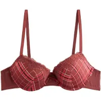 Next Reggiseno granatina / borgogna / nero / bianco