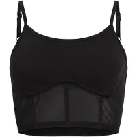 Superdry per donna. W6011833A Corsetto tecnico sportivo nero (XS), Homewear, Cotone, Multisport