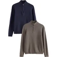 Next Pullover navy / marrone sfumato