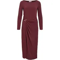 Vila Vijustine A Maniche Lunghe Vestito Midi