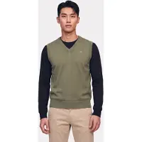 Gant Classic Cotton Vest Dry Herb Green Taglia: L | Cardigan Outlet | Uomo | Verde