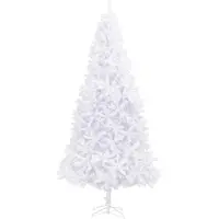 vidaXL Albero di Natale artificiale bianco 300 cm in PVC e acciaio