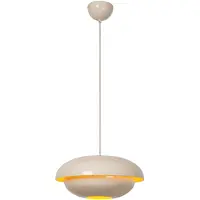 Lucide YOUNES – Lampada a sospensione – Diametro 40 cm – 1xE27 - Colore crema