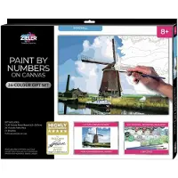 Zieler Kit Di Pittura Paint By Numbers Windmill
