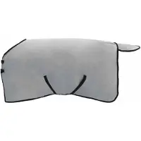 vidaXL Coperta per cavalli, grigio chiaro e rosa, 125 cm, in poliestere e pile