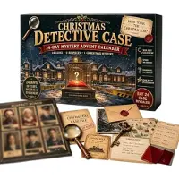Generique Calendario dell'Avvento 24 Giorni Gioco d'Avventura Treno Misterioso Famiglia Avventura Mistero Quotidiana B Taglia Unica