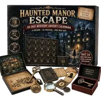 Generique Calendario dell'Avvento 24 Giorni Gioco Avventura Treno Misterioso Famiglia Mistero Quotidiano E Taglia Unica