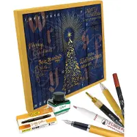 ONLINE Schreibgeräte Calendario dell'Avvento 2026 I Calendario dell'Avvento Creativo Calligrafia per Adulti con 31 Prodotti di Qualità I Sorprese di Calligrafia