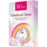 BO Paris Bo Calendario dell'Avvento Calendario di Natale con 24 Accessori per Capelli e Gioielli Incantati Idea Regalo Bambina Set da 1
