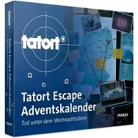 Franzis 67197 Tatort Adventskalender Escape Room Adventskalender con 24 enigmi avvincenti per il periodo dell'Avvento Morte sotto la stella di Natale