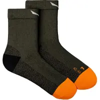 Salewa MTN TRN All Mountain QRT Sock Calze da trekking Uomo (39-41, nero/olivia)