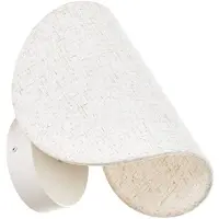 LUCANDE Applique a LED Tamani, beige, lino, dimmerabile