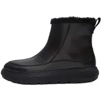 FitFlop per donna. ABR-090 Stivali in pelle iQ-ComFF nero (37), Basso, Cerniera, All'aperto