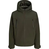 Jack & Jones Giacca di mezza stagione 'JJCLARK' verde scuro