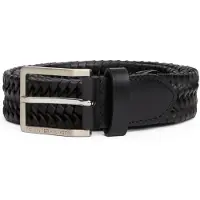 Tommy Hilfiger Oliver Woven 3.5 Belt Black Taglia: 110 | Cinture Outlet | Uomo | Nero