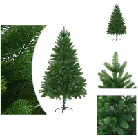 vidaXL Albero di Natale Artificiale aghi naturali 210 cm Verde - Alberi di Natale