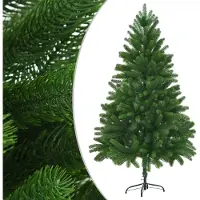 The Living Store Albero di Natale artificiale aghi naturali 210 cm Verde
