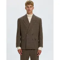 Selected Giacca A Doppio Petto Uomini Marrone 48