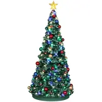 OEM Accessori per villaggio natalizio: albero di Natale da esterno, 24,5 cm, in resina