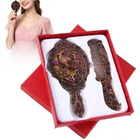 Merkloos Set di specchietti da mano vintage per il trucco e come regalo