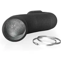 OEM Condotto flessibile in alluminio, diametro 25,4 cm, lunghezza 2,4 metri, completo di fascette