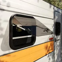 Dripio Finestra per caravan, dimensioni 50x45 cm, modello E13, con zanzariera, vetro di 4 mm
