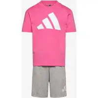 Adidas Completo per l'allenamento 'ESSENTIALS T-SHIRT' grigio / rosa chiaro / bianco