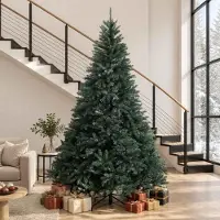 Syfax Albero di Natale Artificiale con Rami Pieghevoli 270 cm PVC
