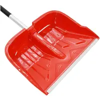 vidaXL Pala da neve rossa 136 cm alluminio