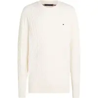 Tommy Hilfiger Classic Cotton Cable Ivory Petal Taglia: XL | Maglioni a maglia Outlet | Uomo | Bianco