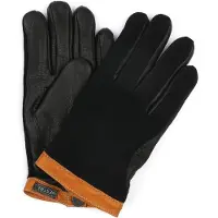 Hestra Wool Tricot Guanti Pelle Black Nero taglia