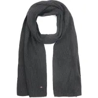 Tommy Hilfiger Sciarpa a Costine Antraciet Grigio Antracite