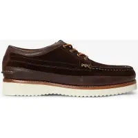 Ralph Lauren per uomo. 812P15874001 Mocassini in pelle Ranger marrone (40), 1 a 3 cm, Stringhe, Casual