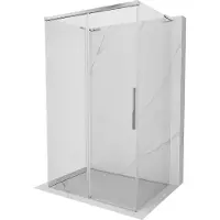 Mexen Rox-3S L cabina doccia 3 lati scorrevole 155 x 110 cm, trasparente, cromo - 8C2L-155-110-01-00-3S