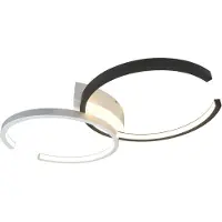 ZMH LED plafoniera nera da soggiorno lampada da soffitto bianco caldo moderno deco 3000K 24W per soggiorno camera da letto camera dei bambini ufficio corridoio cucina