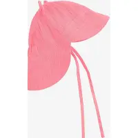 Huttelihut Kid's Summer Hat Ears Muslin Cappello Bambini (48 cm - 6-12 Months, fuchsia)