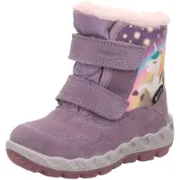 Superfit Boots da neve 'ICEBIRD' blu chiaro / lilla chiaro / rosa / bianco
