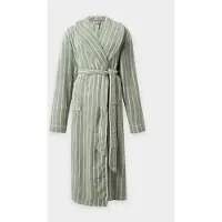 Lindex Accappatoio lungo verde pastello / bianco