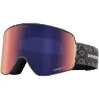 Dragon - Maschera da sci - NFX2 Scorched Lumalens Opal Fire + Lumalens Amber in Silicone - Nero