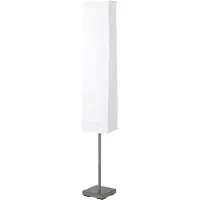 Brilliant Poliedrica lampada da pavimento Nerva bianco
