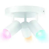WiZ Connected Philips Colors 8719514554511 Faretto da soffitto/spot IMAGEO 3xGU10 3x5W/345lm 2200-6500K+RGB bianco.