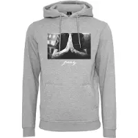 Mister tee Felpa 'Pray' antracite / grigio scuro / grigio sfumato